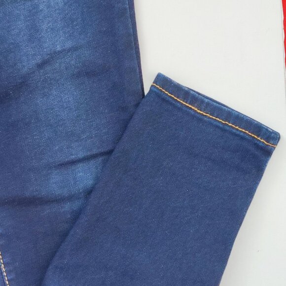 Dollhouse Curvy high-rise jeans stretch dark wash blue women's junior size 9/10 - Picture 9 of 14